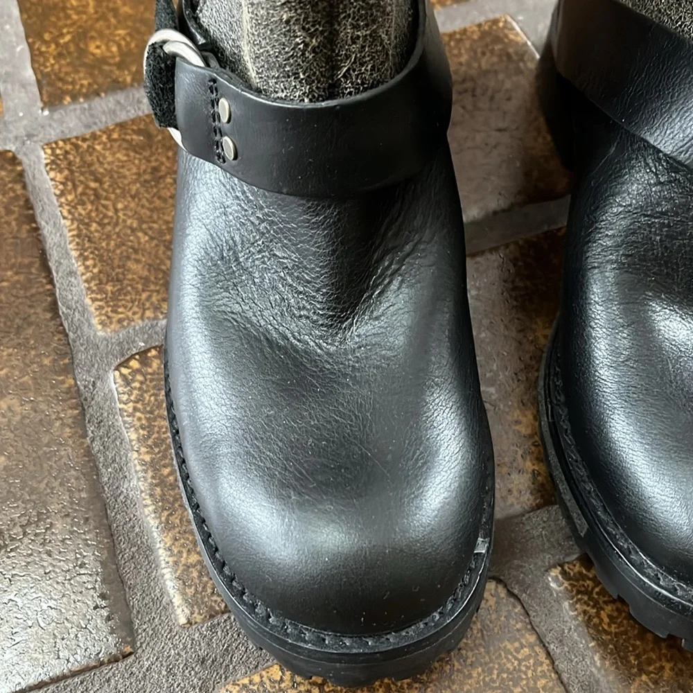 Woolrich Baltimore Distressed Harness Motorcycle Boots